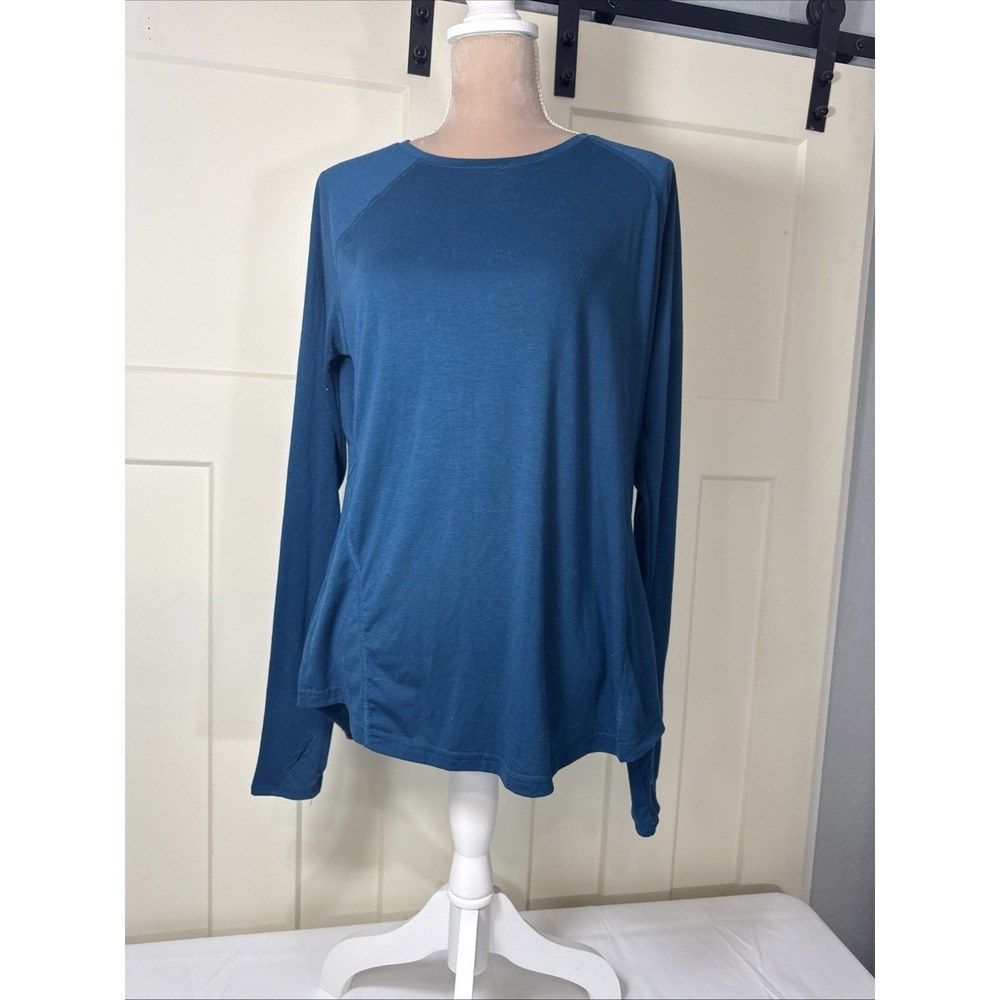 Tek Gear Women's L Dry Tek Long Sleeve T-Shirt Scoop Neck Stretch- Lot of 2